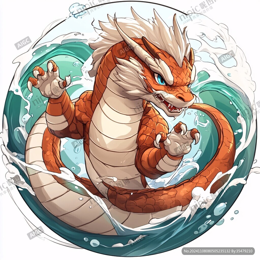 q版龙插画
