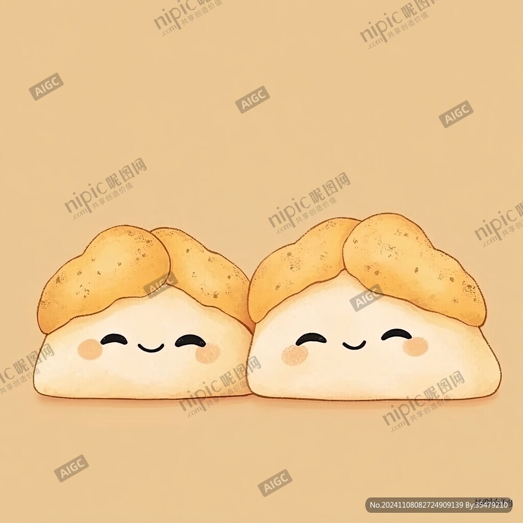 q版面包插画