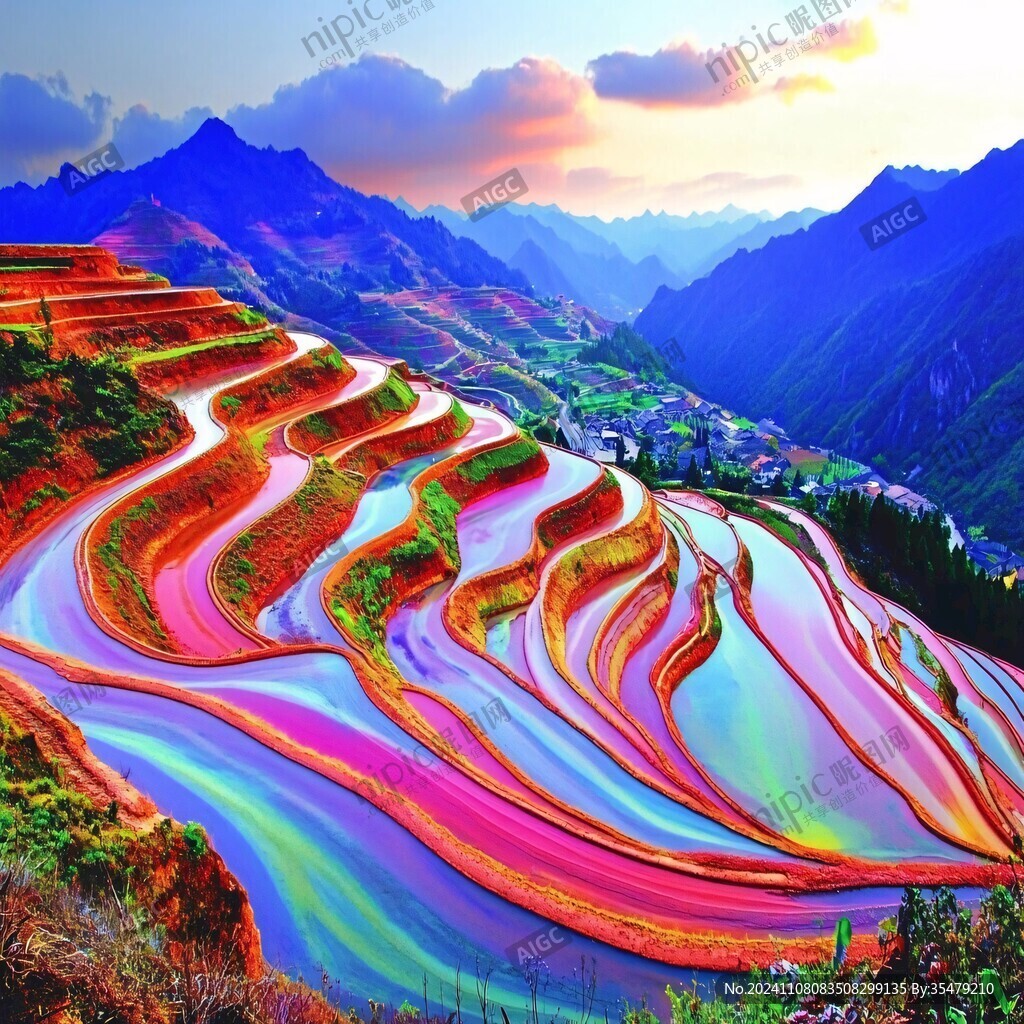 绚烂的梯田