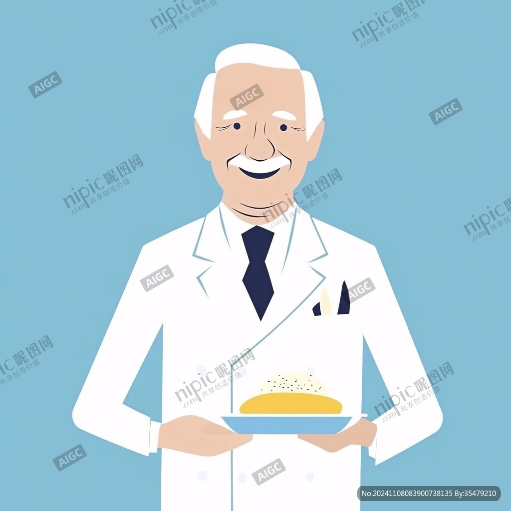 卡通年轻营养专家头像