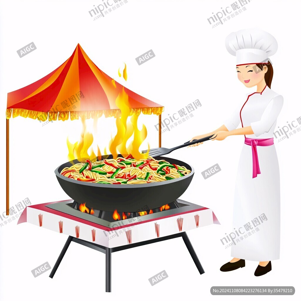 大锅煮插画
