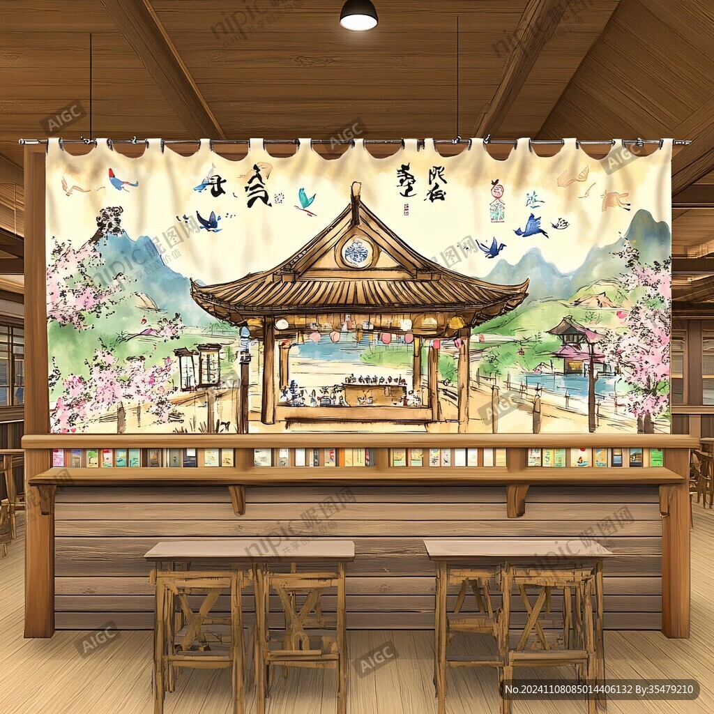 日式餐馆美陈