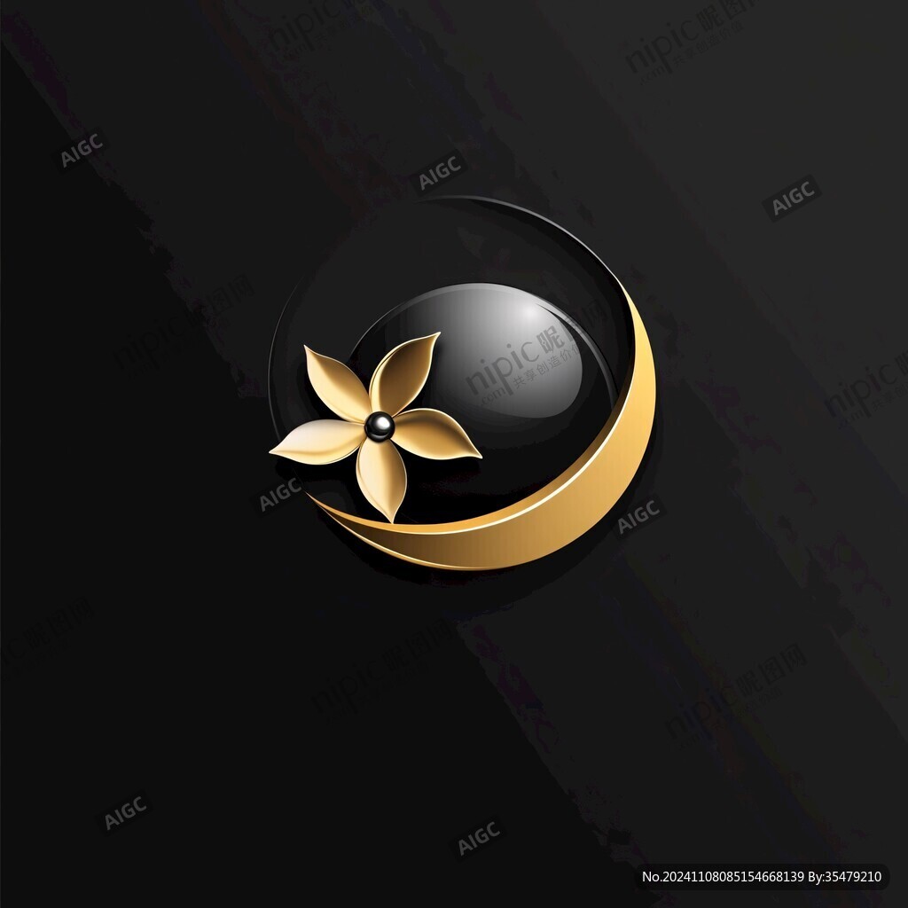 金属花logo