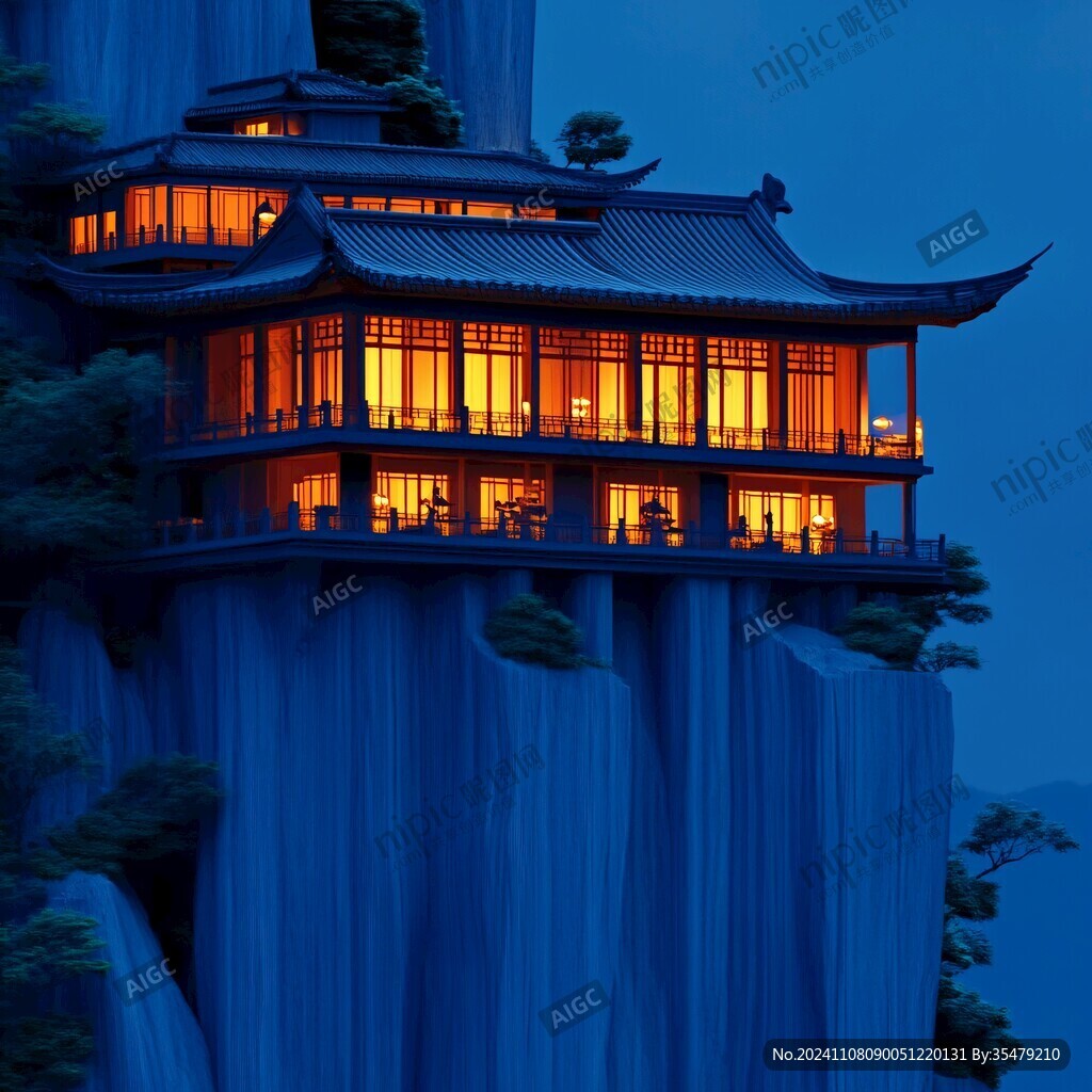 高端仙鹤楼阁