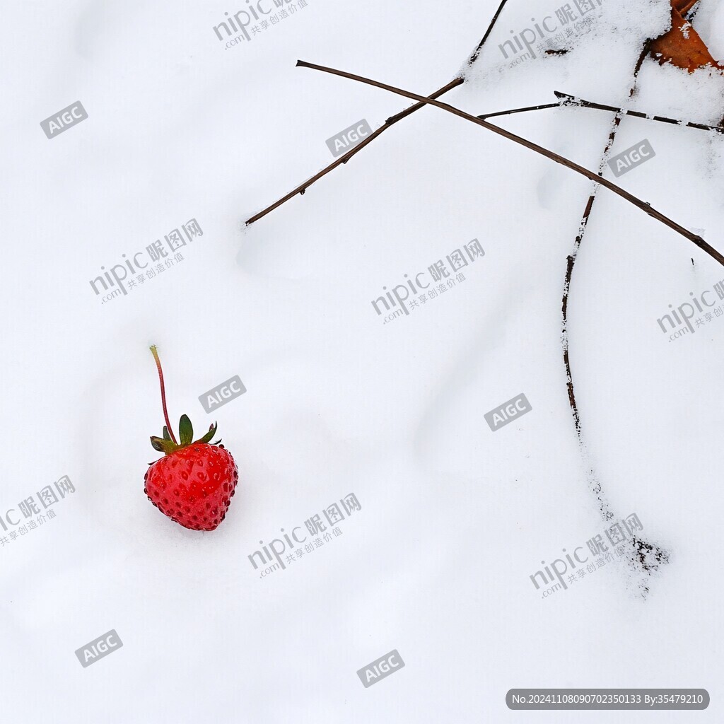 雪中野果