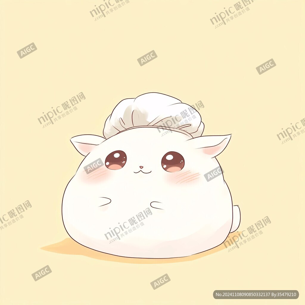 包子动物插画