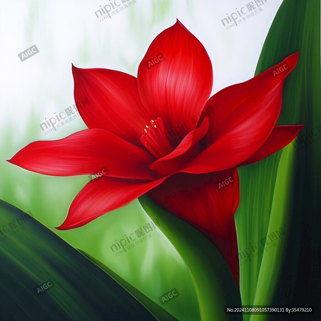鼠绘精绘莲花花朵