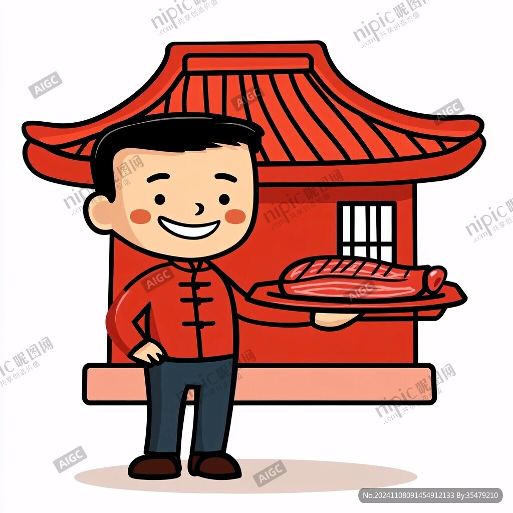 饭店人物卡通形象