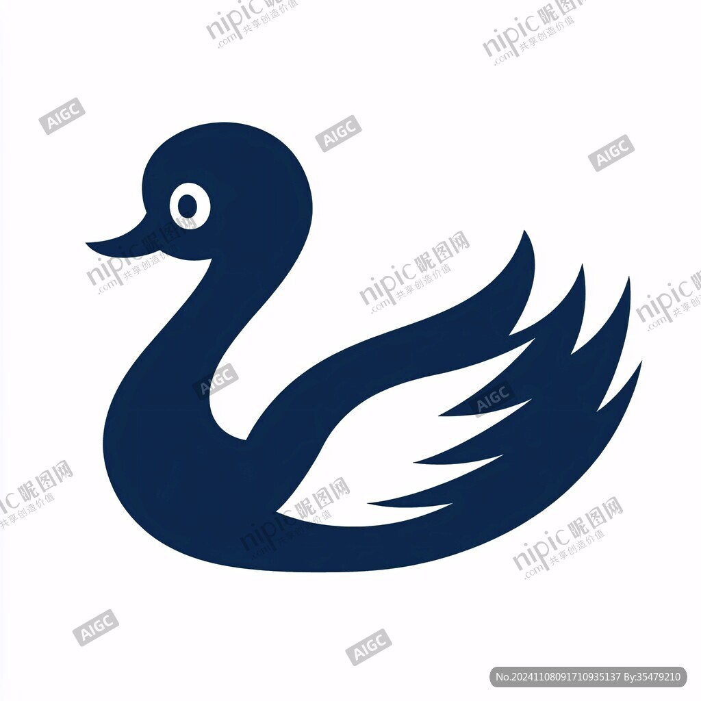 天鹅图形logo