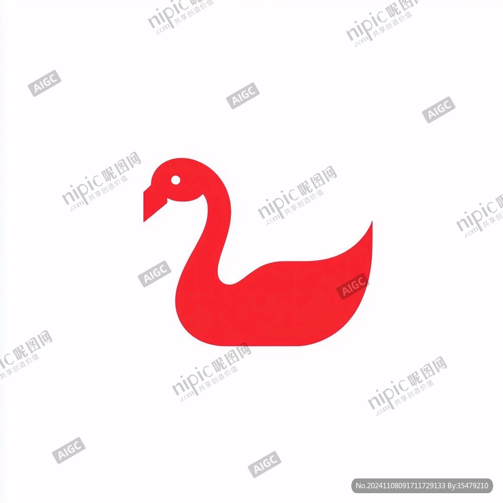 鸭子图形设计logo