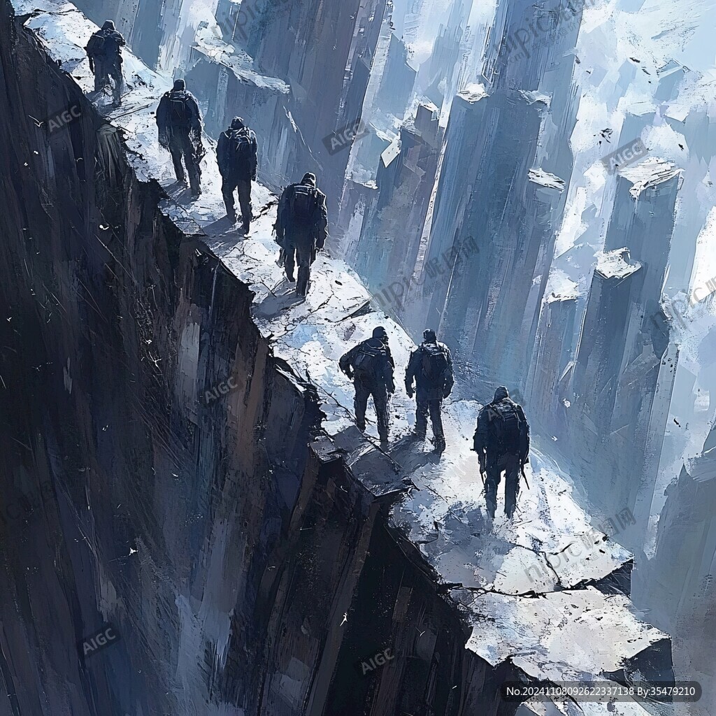 雪山原画