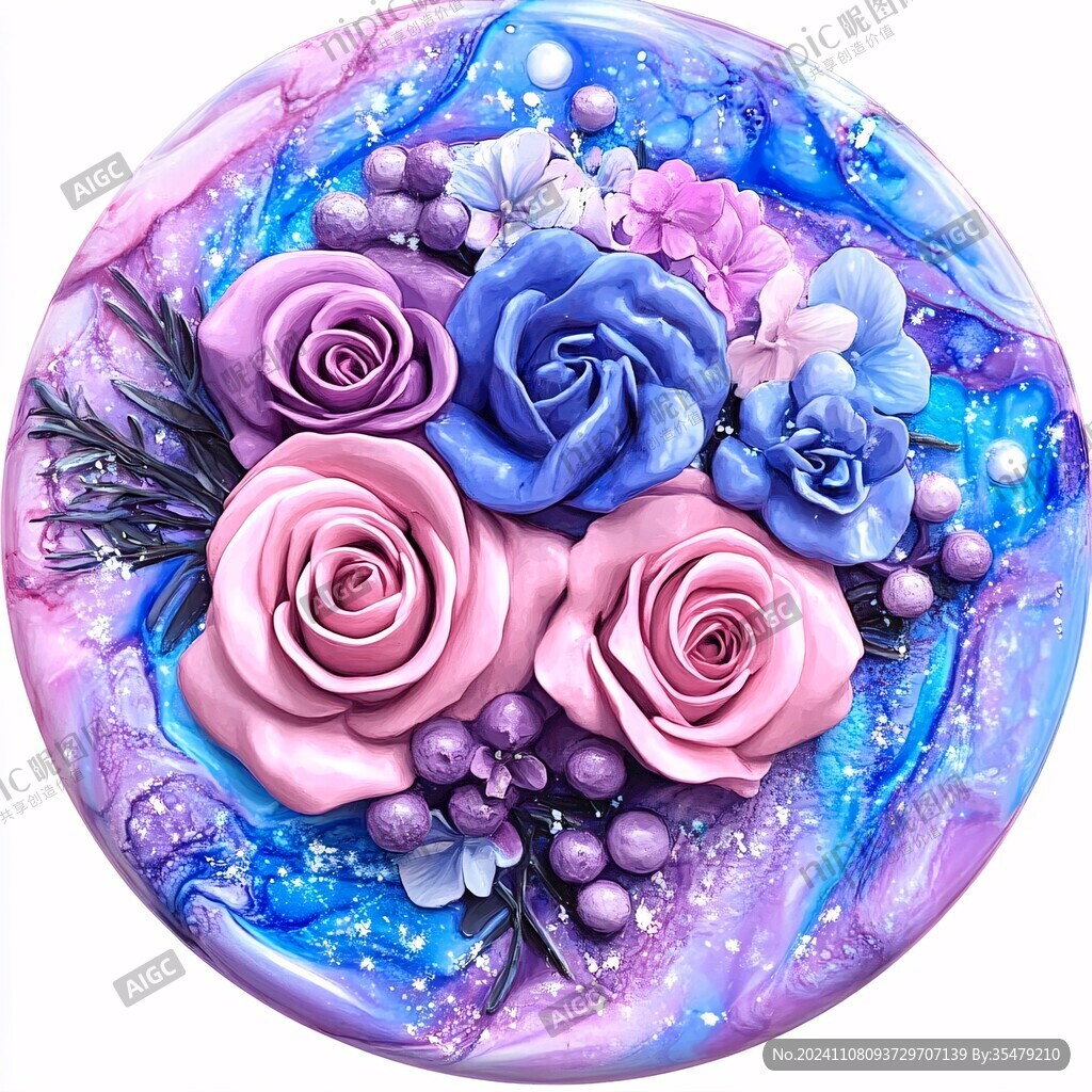 星球玫瑰素材