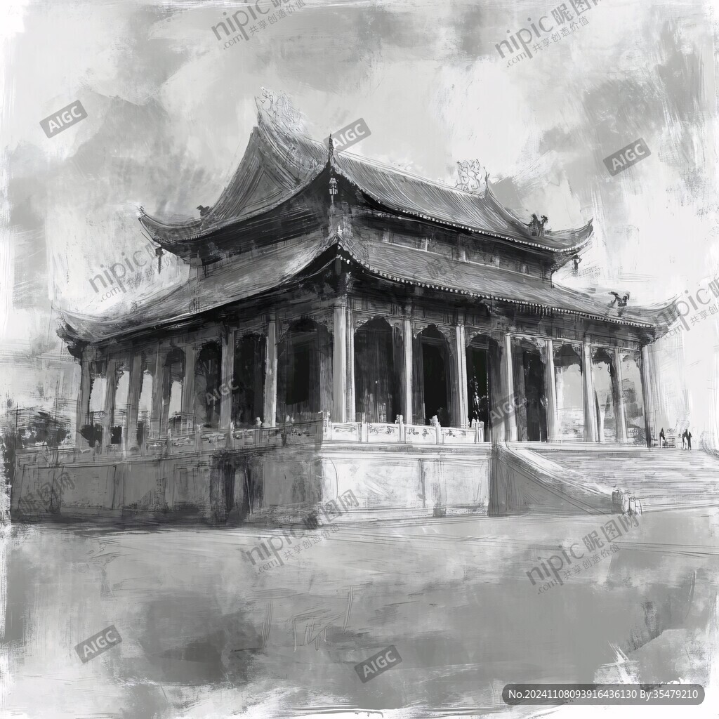 天一阁插画