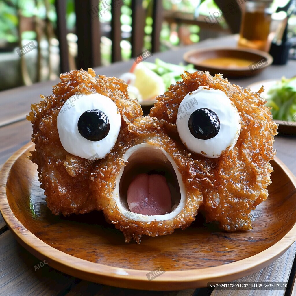 美食做成的动物