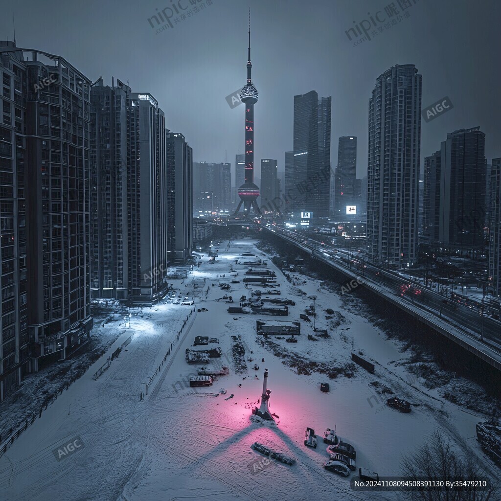 遥天雪塔
