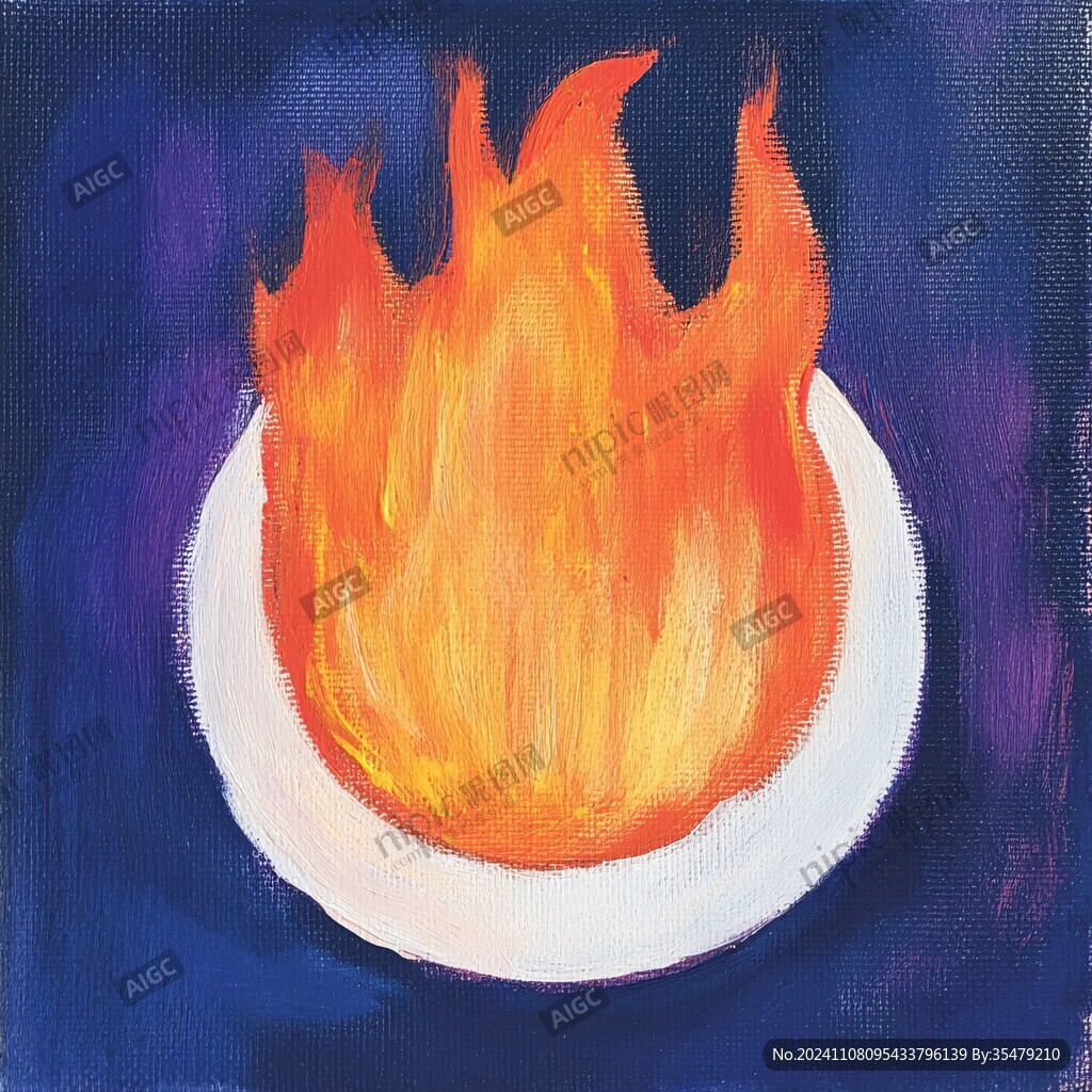 火烧插画
