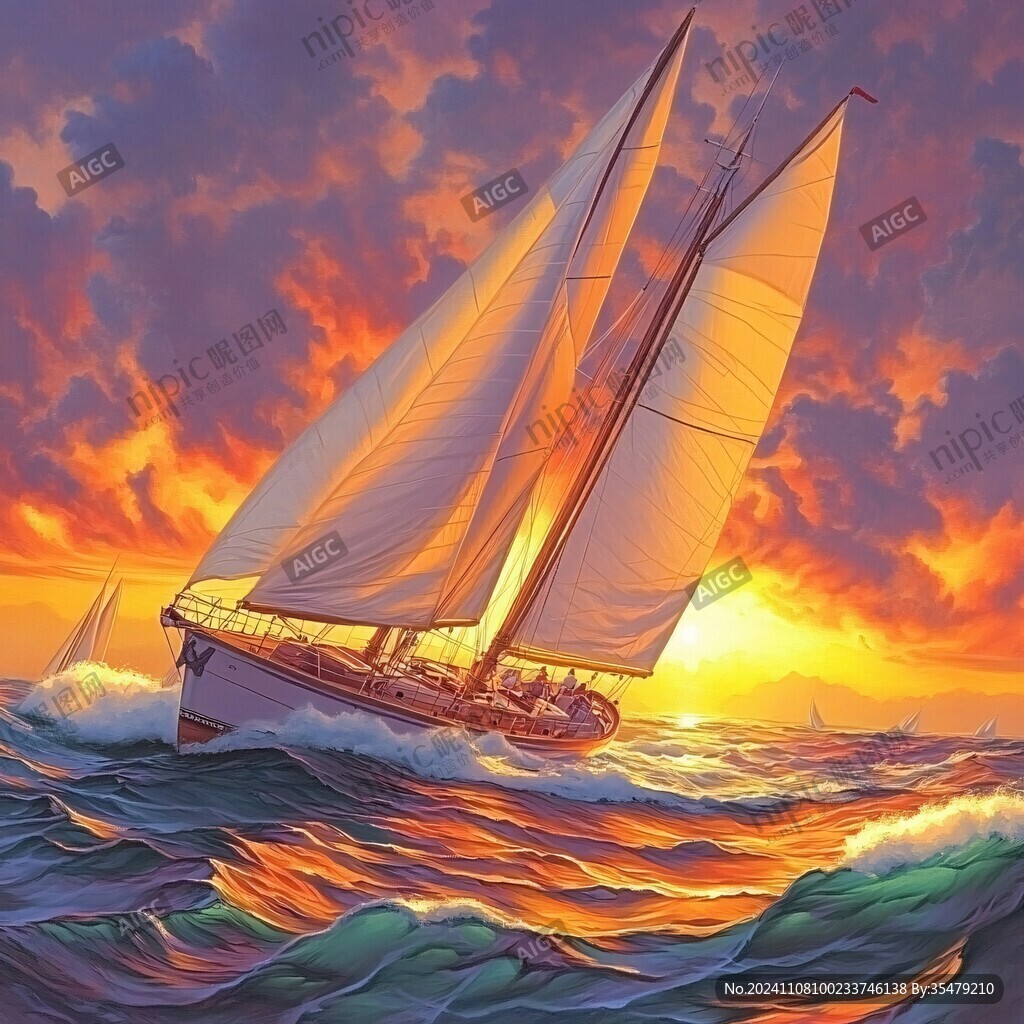 扬帆启航高清画