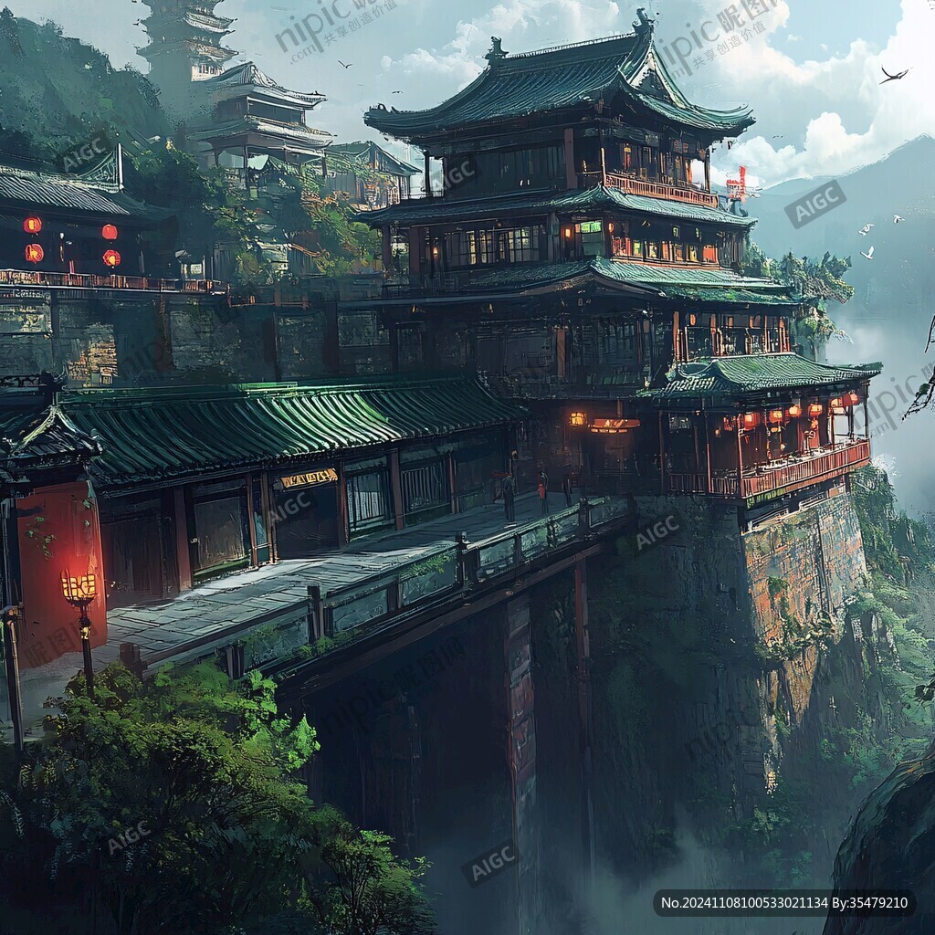 古风场景概念图