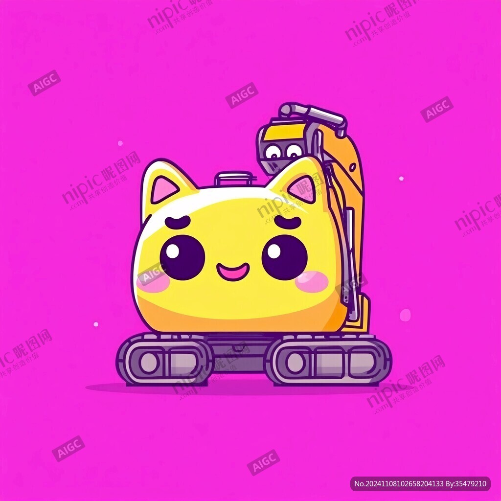卡通小猫机器人