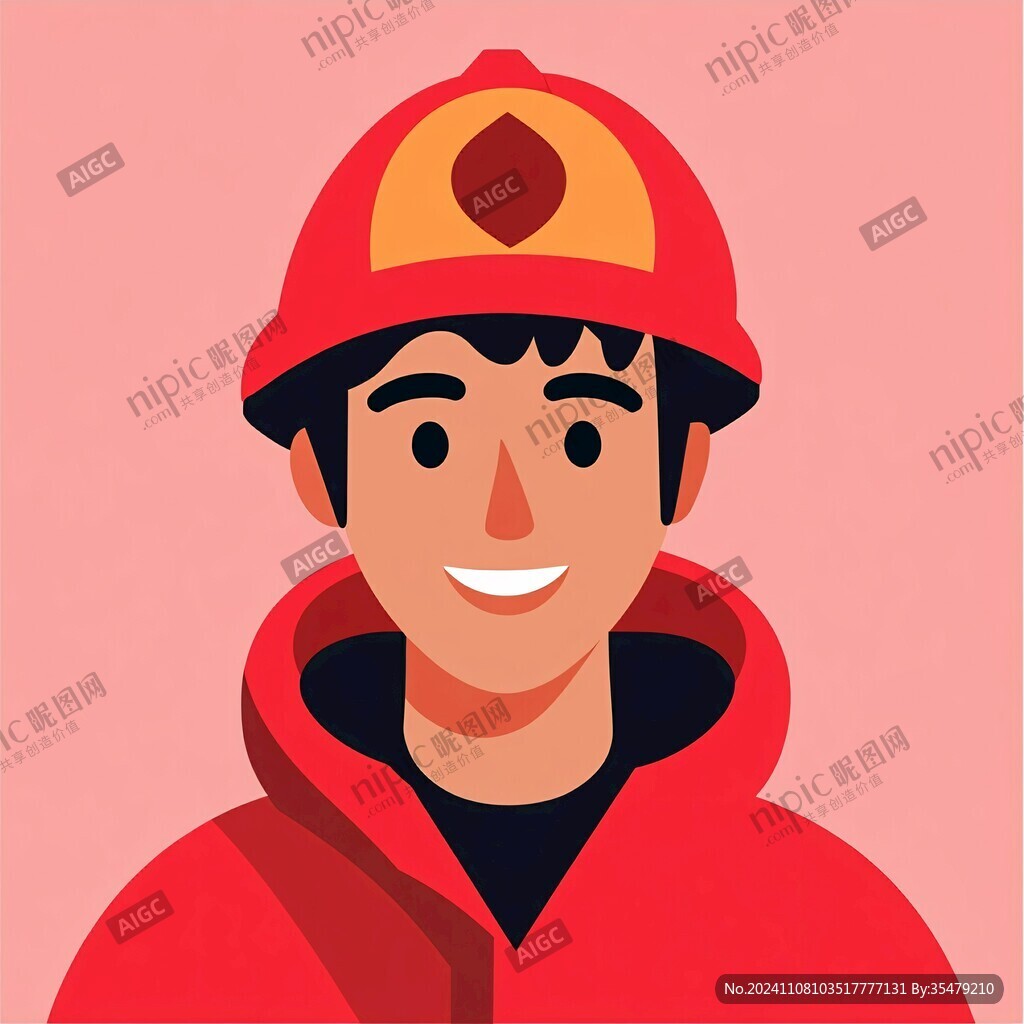 扁平头像插画