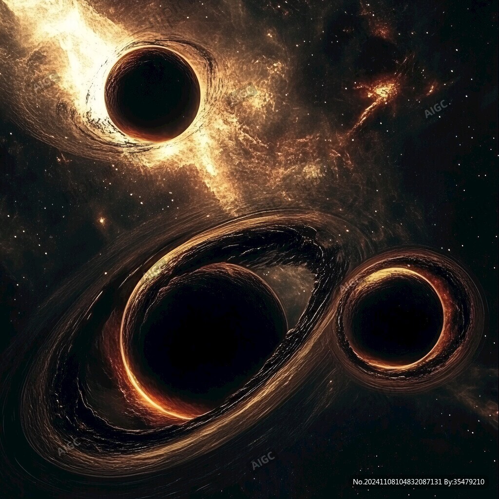 宇宙黑洞背景海报