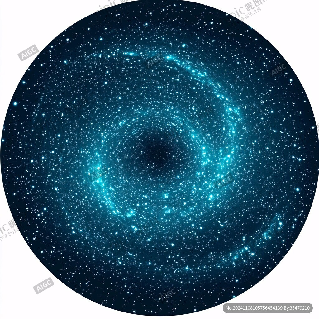 蓝色星空旋涡