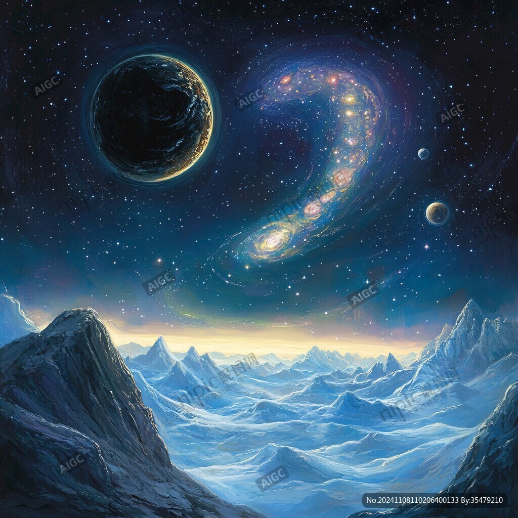 3d星空立体画