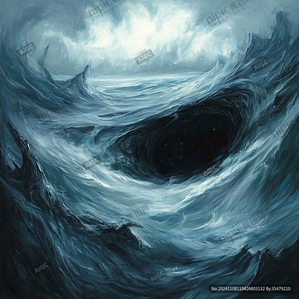 插画浪花