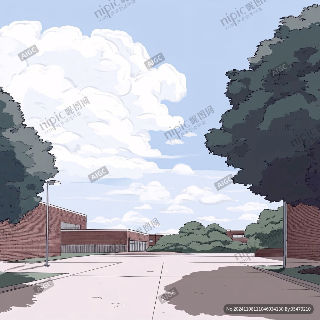 校园插画