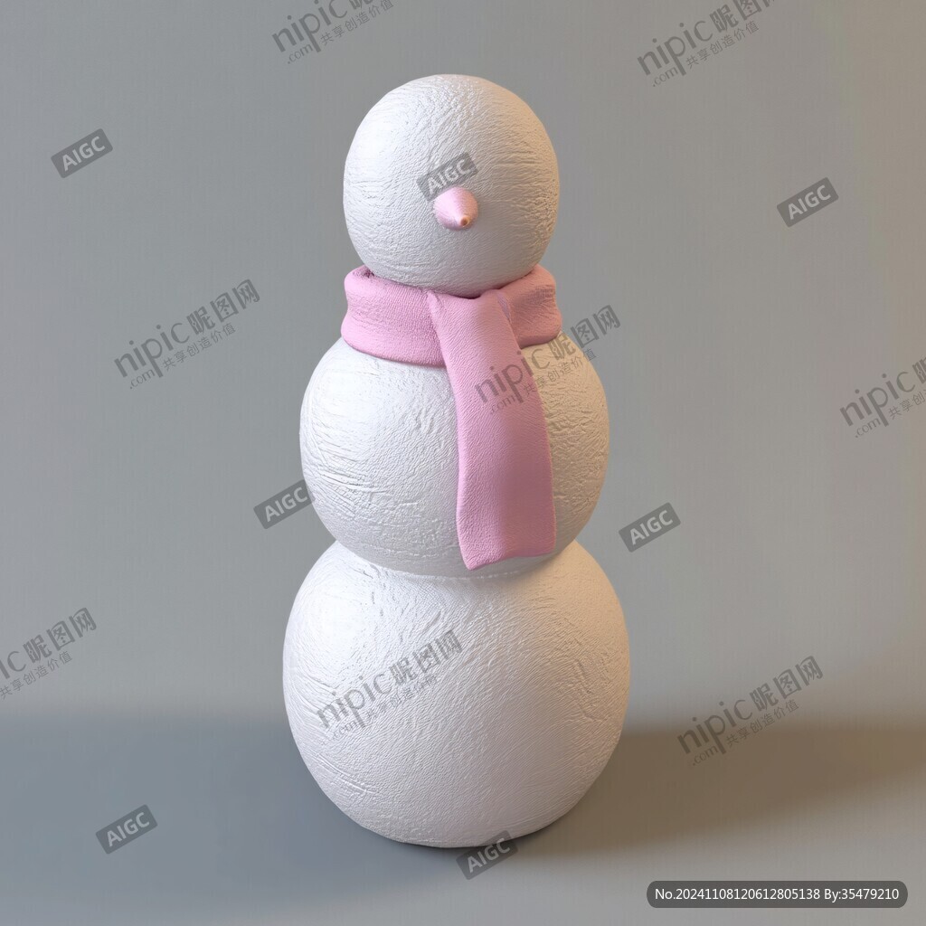 3d雪人