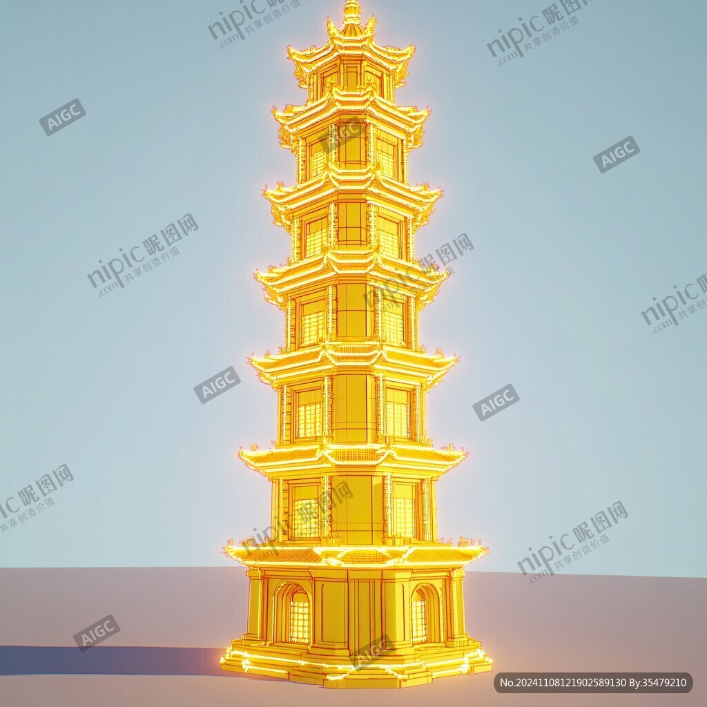 灵光塔模型