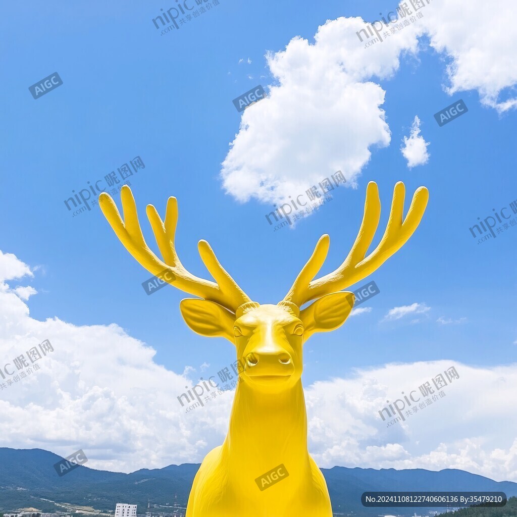鹿回头雕塑
