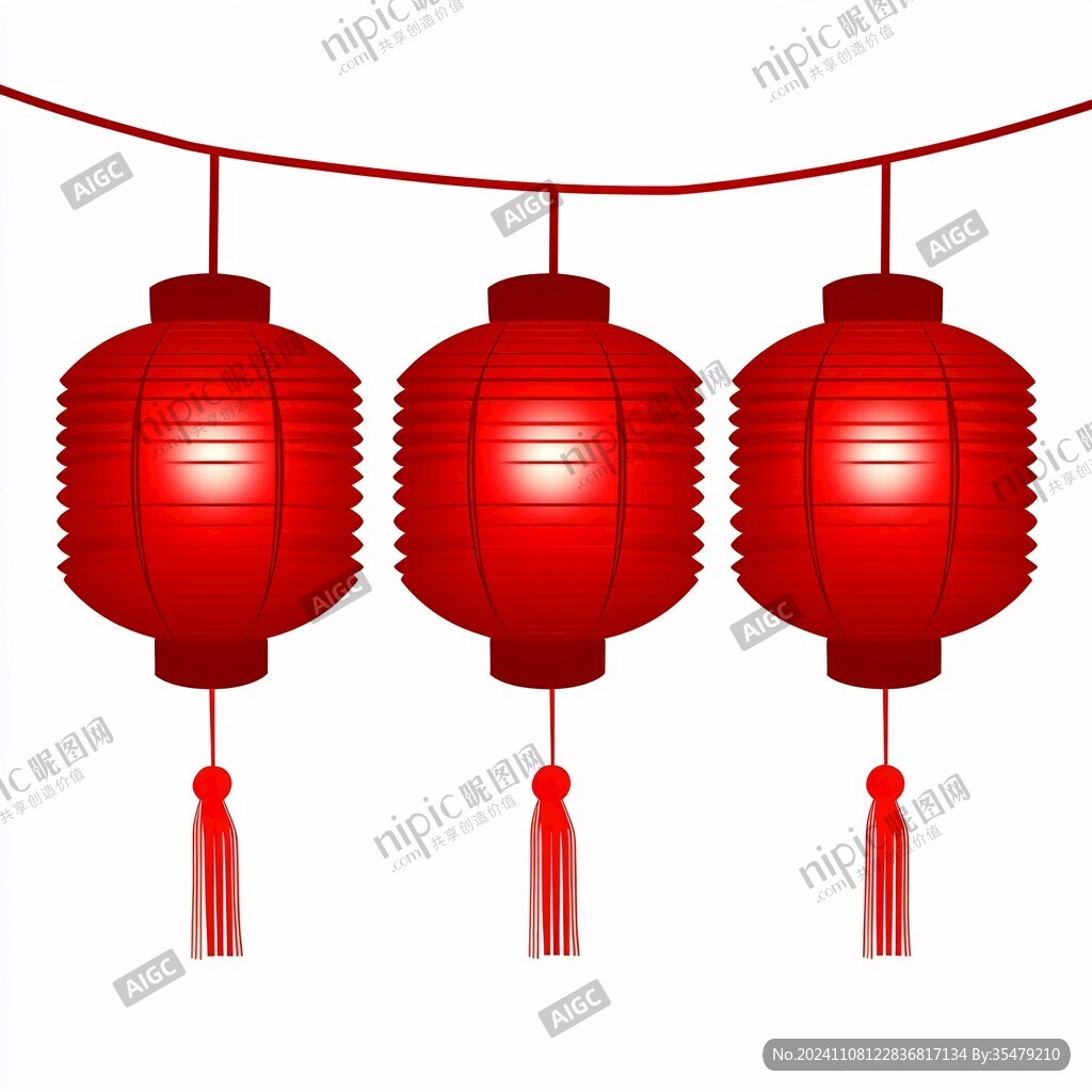 灯笼素材免扣