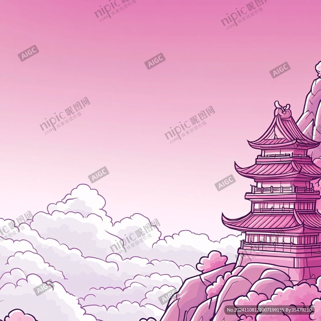 黄鹤楼插画