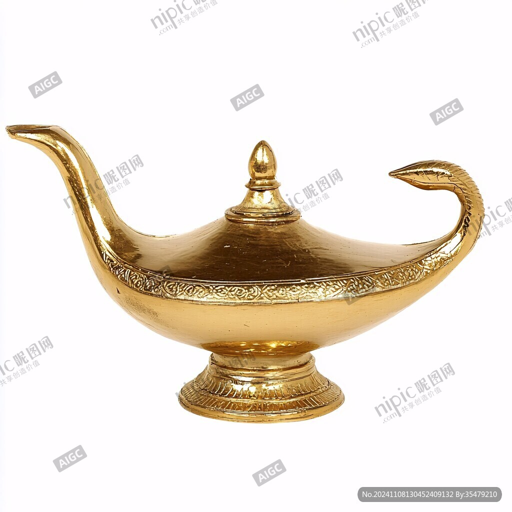 金色阿拉丁神灯