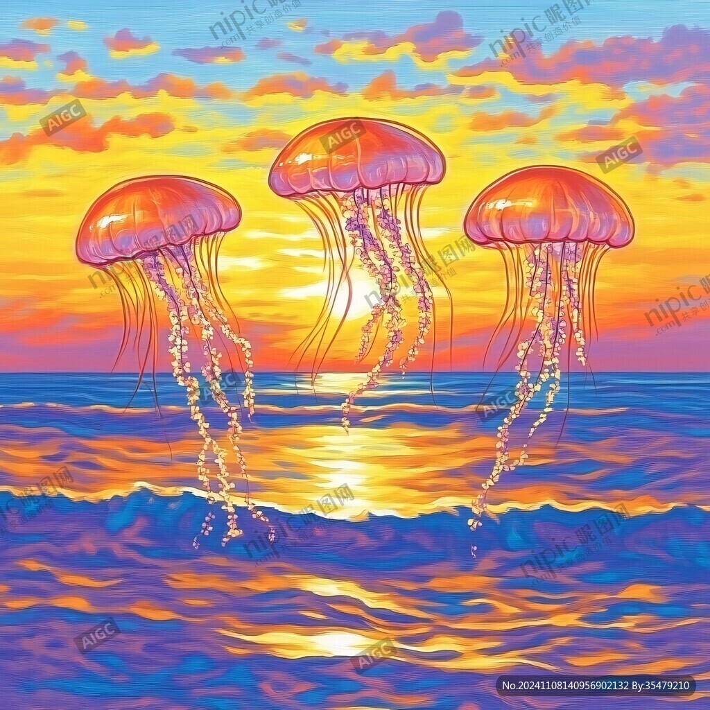 水母装饰画