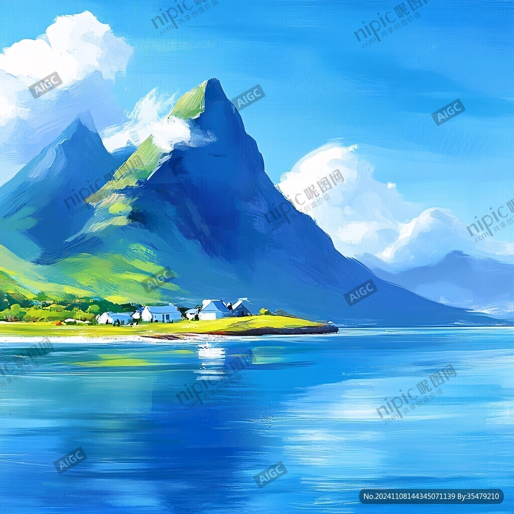 风景厚涂