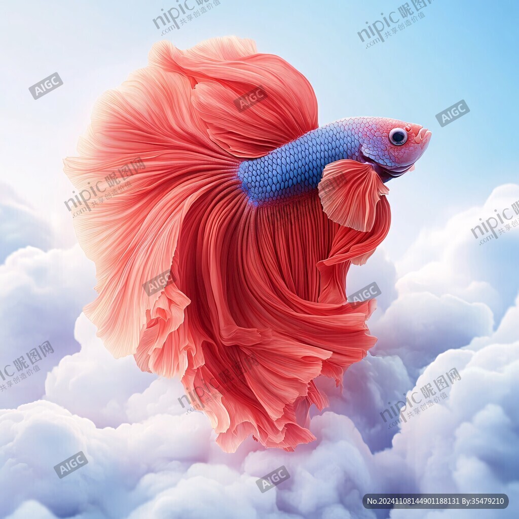 创意金鱼潮流插画
