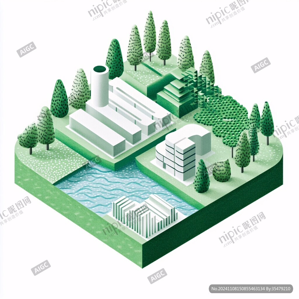 工厂素材插画