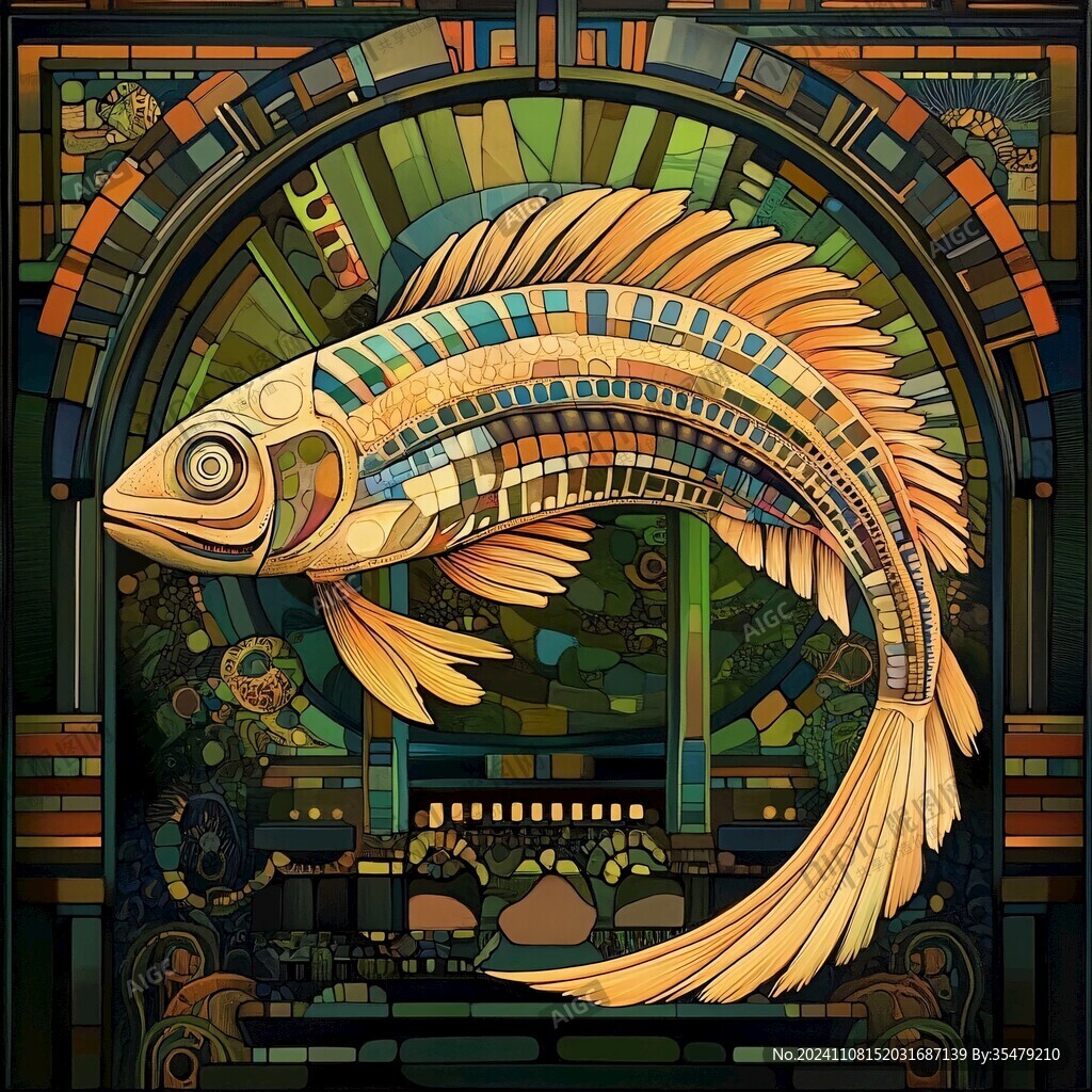 鱼文化插画