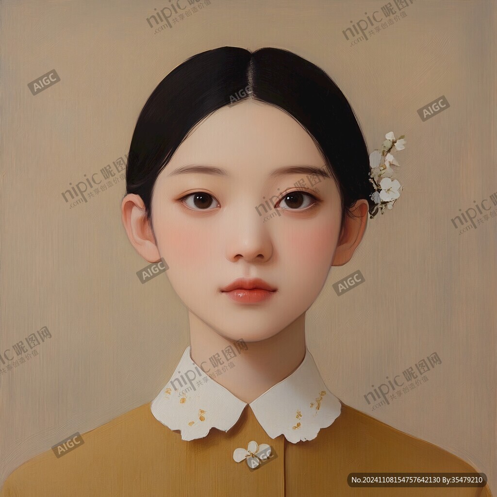 民国女孩插画