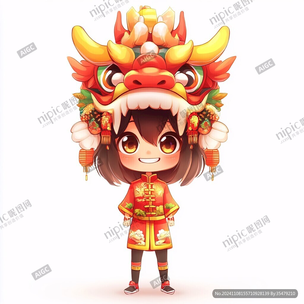 龙年拜年卡通形象