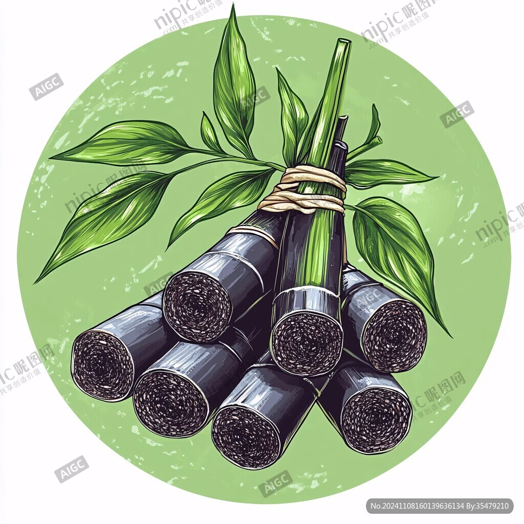 甘蔗包装插画