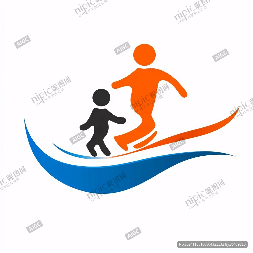 亲子运动logo设计