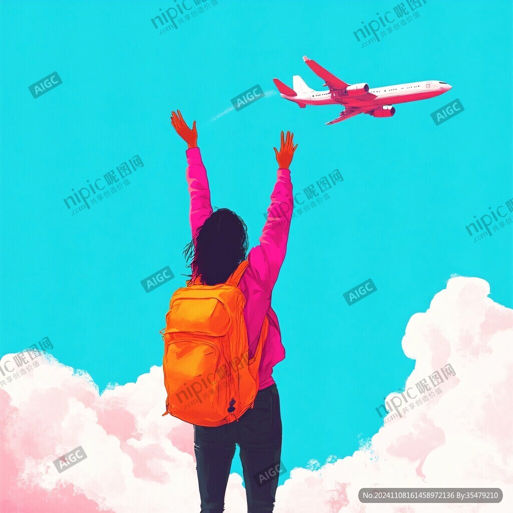 旅行宣传创意插画