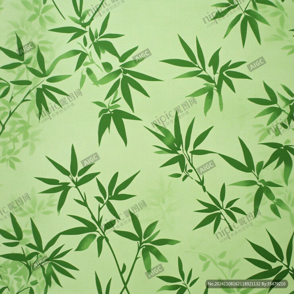 竹叶墙纸