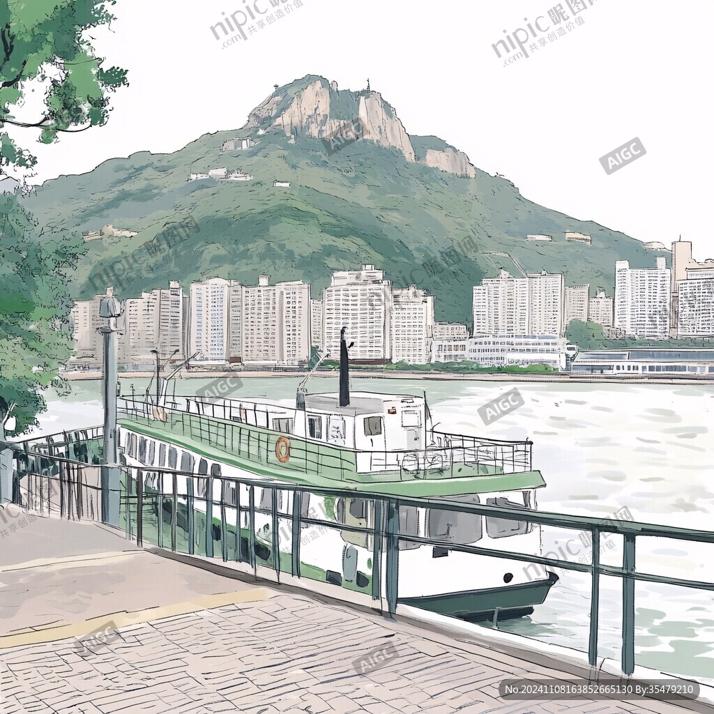 釜山插画
