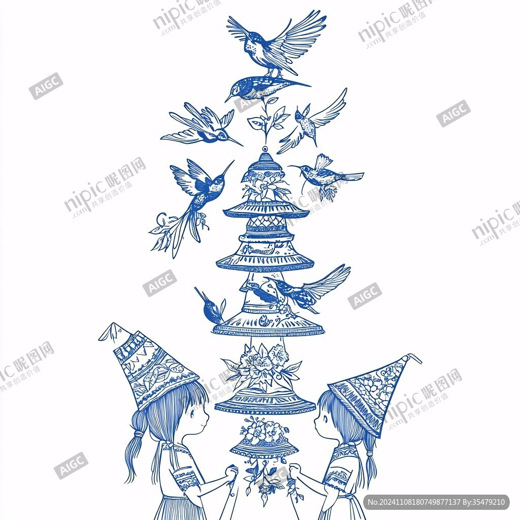 水晶塔插画