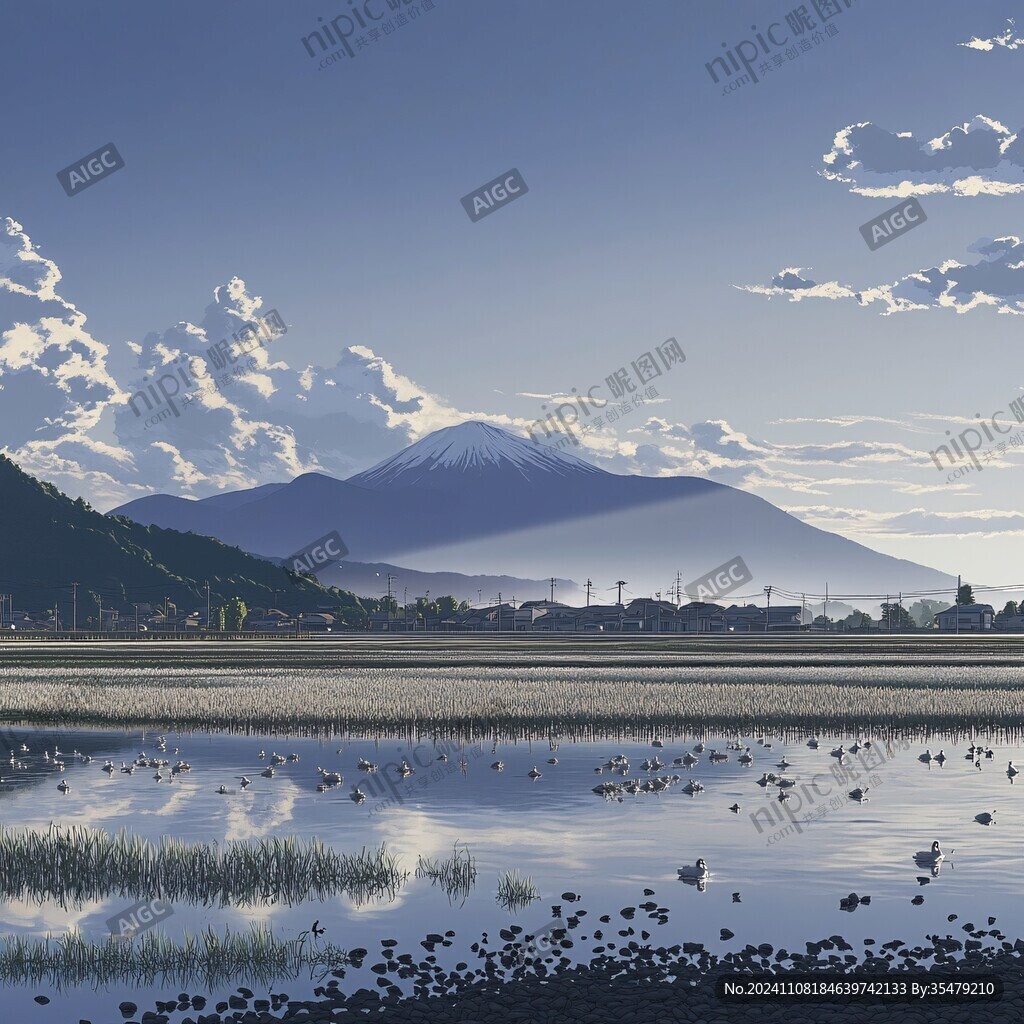 富士山下美景