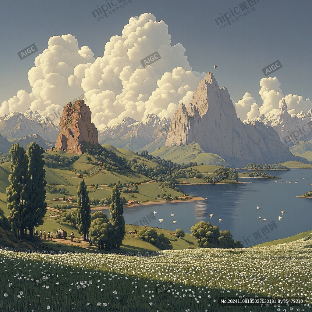 宽屏风景画